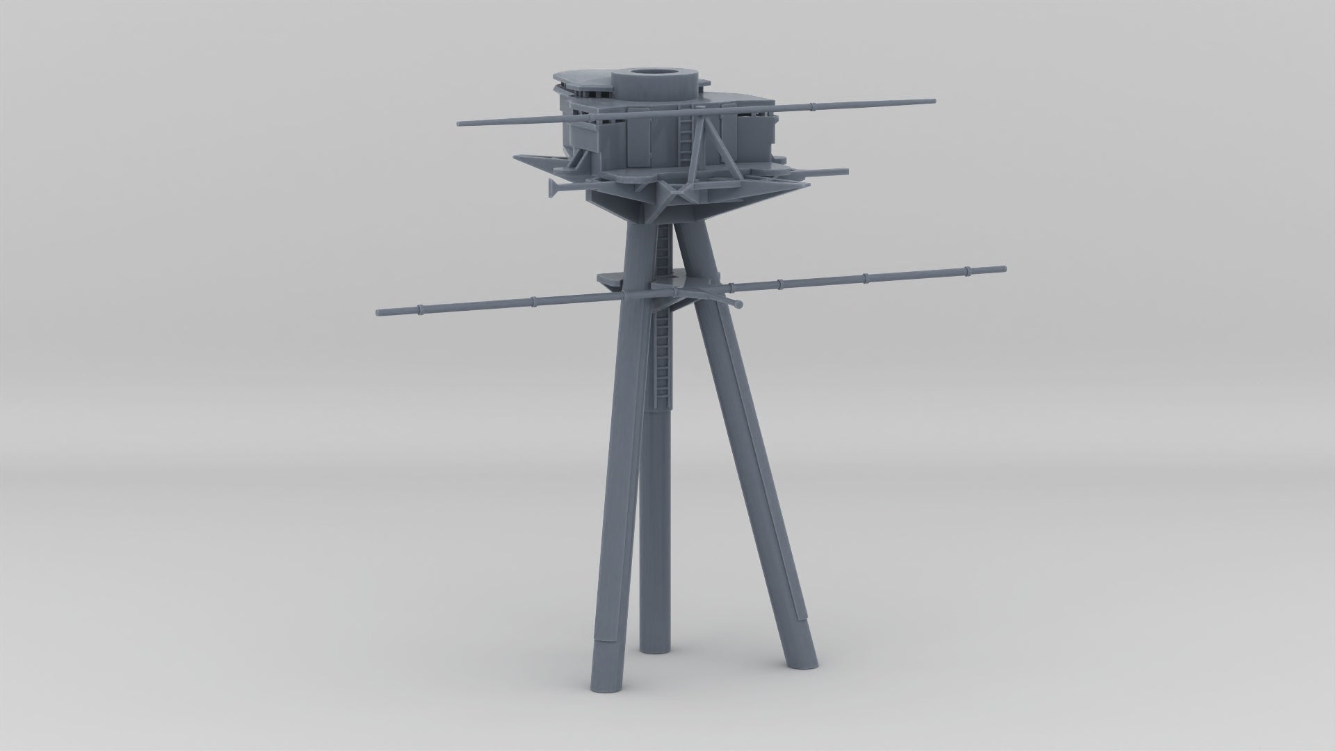 1/200 HMS Hood Foretop Resin3Dinteractive – alternate view