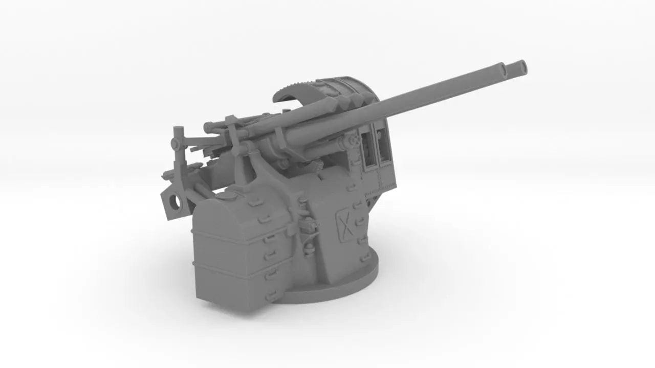 1/200 IJN 12.7 cm/40 (5") type 89 Naval Gun Twin - distefan 3d print