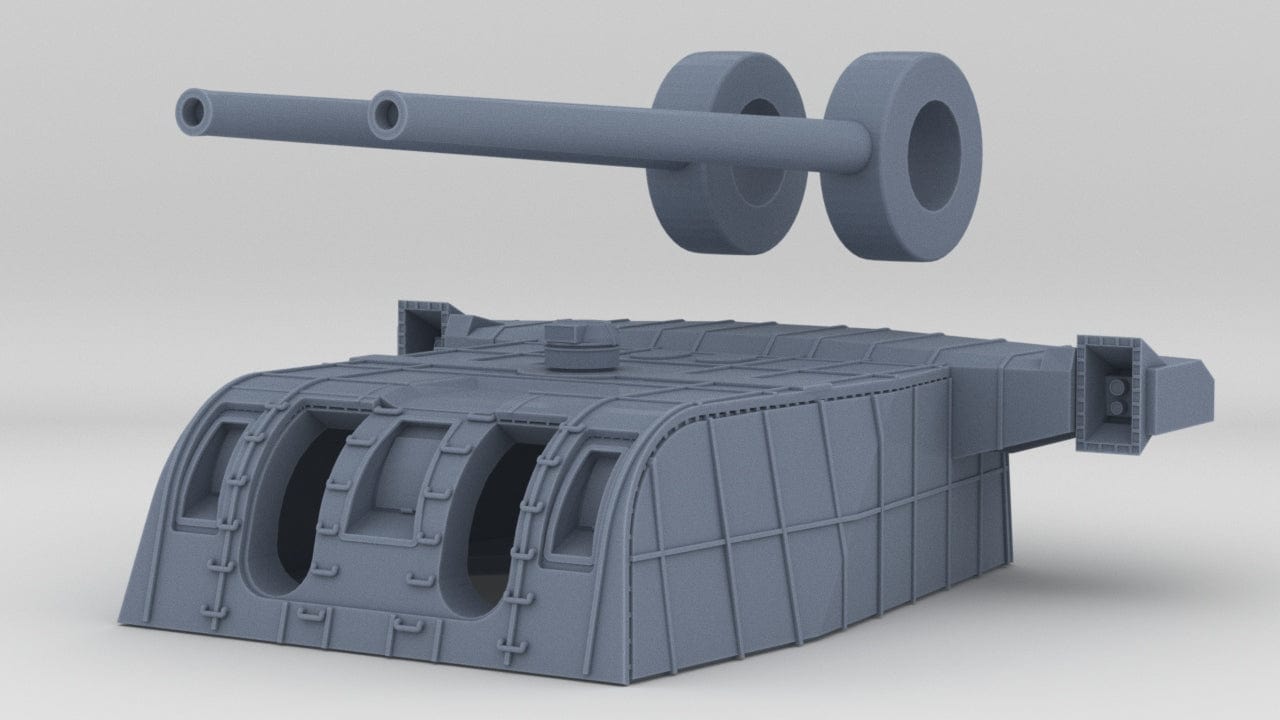 1/200 IJN 20cm/50 3rd Year Type Naval Gun No. 2 - distefan 3d print