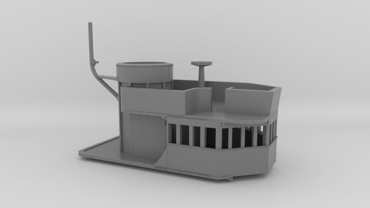 1/200 IJN Akagi Tower (Part 1) - distefan 3d print