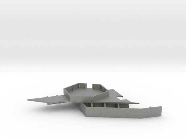 1/200 IJN Shinano platform tub aft starboard - distefan 3d print