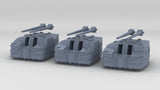 1/200 IJN Type 3 127mm 50 Cal. Naval Gun Set (3pcs)