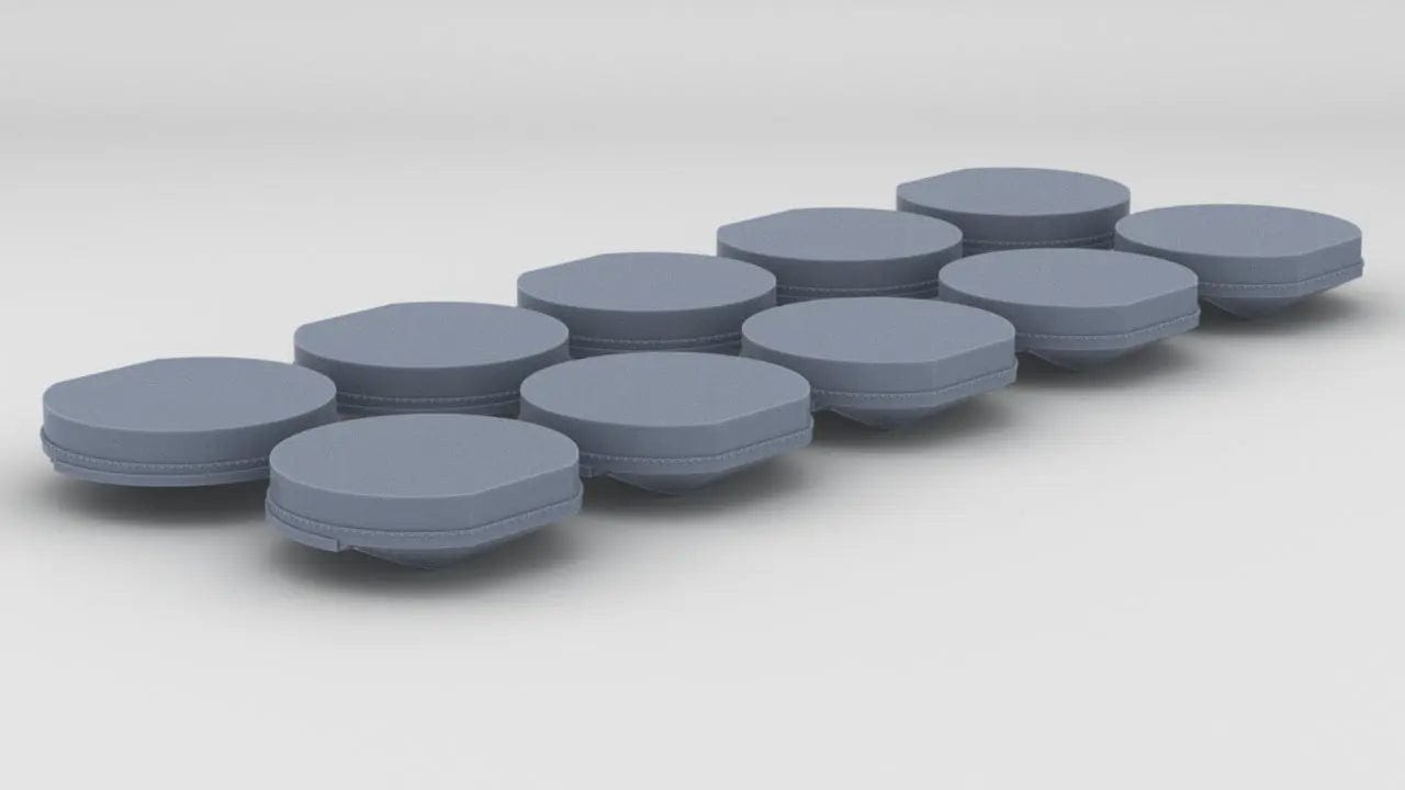 1/200 IJN Yamato 25mm MG Deck Base Set (10pcs) - distefan 3d print