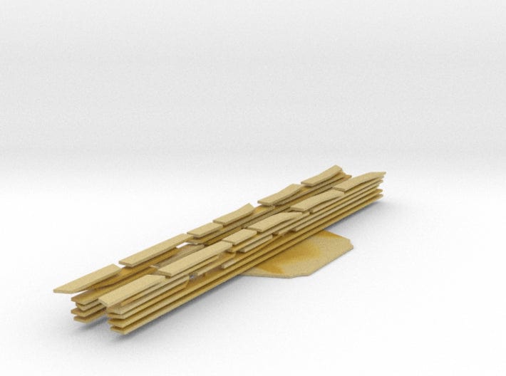 1/200 IJN Yamato Aft Tread Plates SET - distefan 3d print