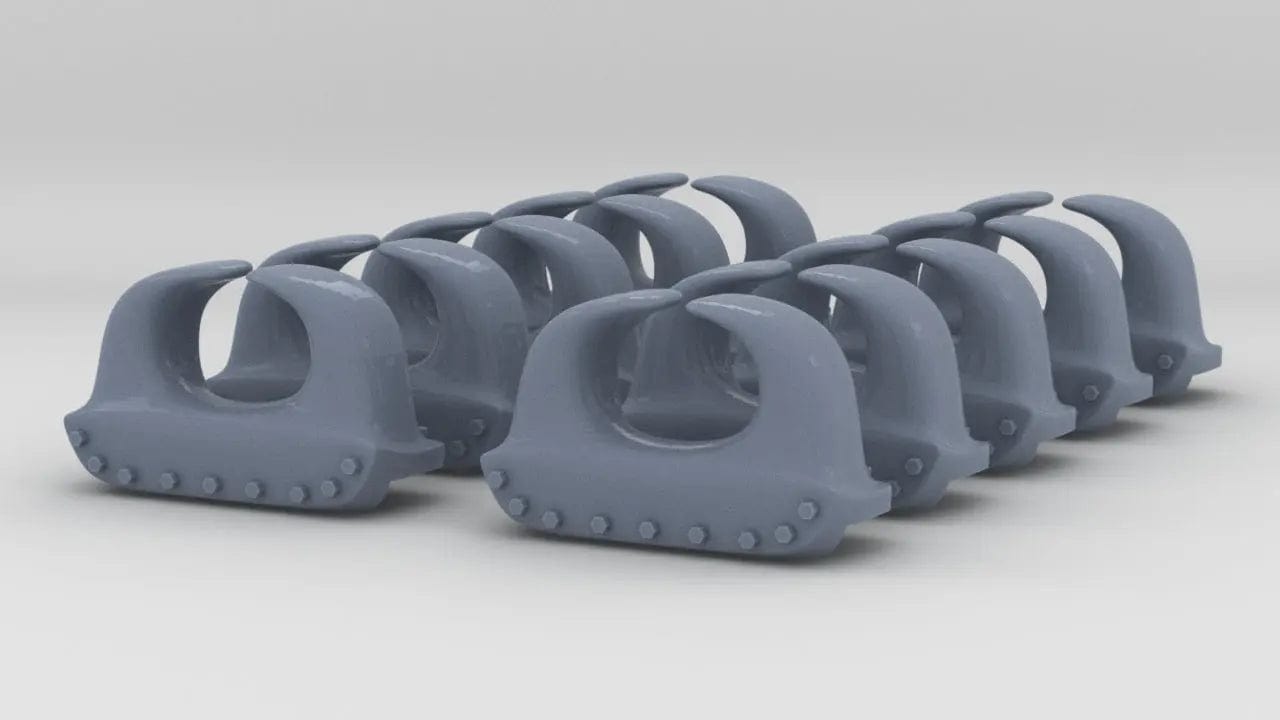 1/200 IJN Yamato Chock - Typical Fairlead Set (10pcs) - distefan 3d print