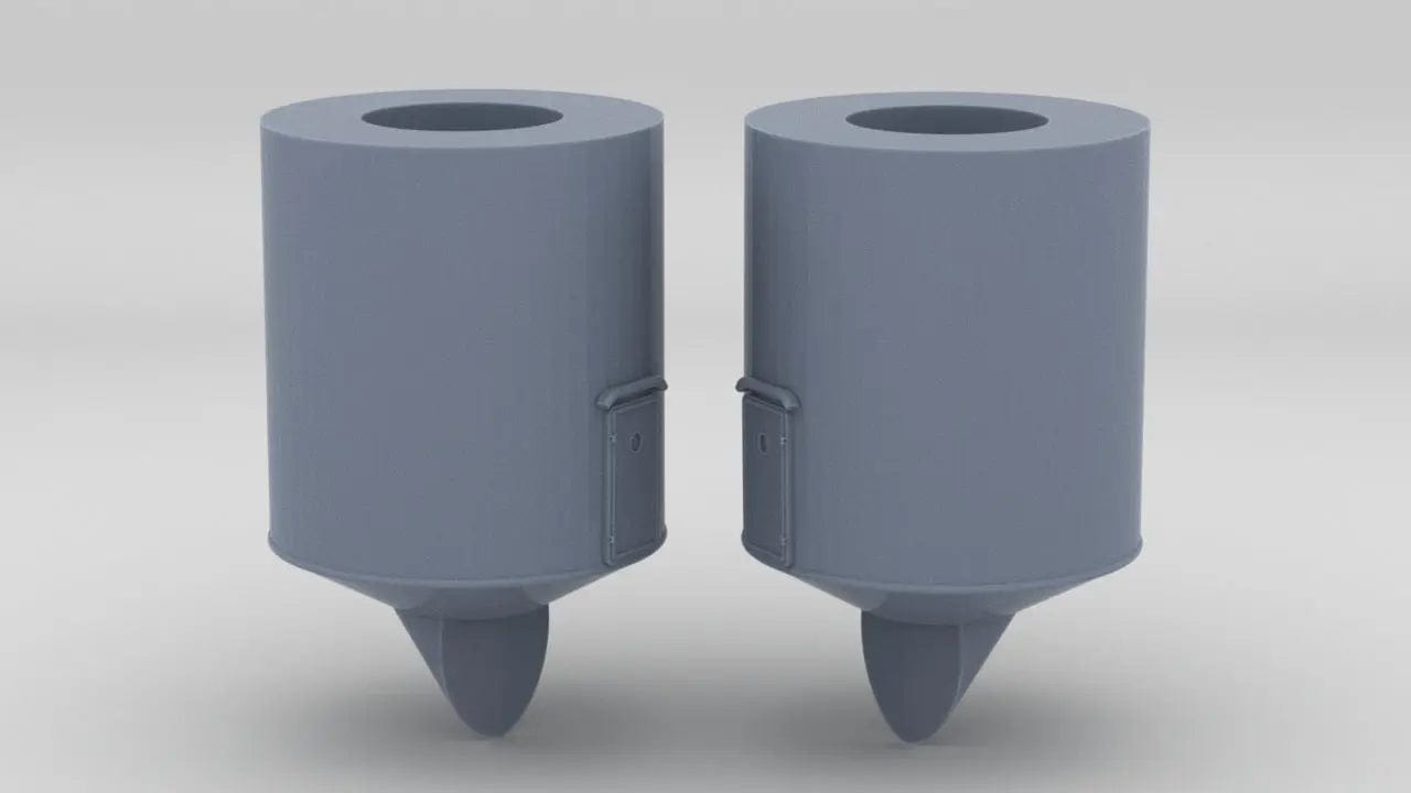 1/200 IJN Yamato Deck 1 Rangefinder Aft Position Set (2pcs) - distefan 3d print