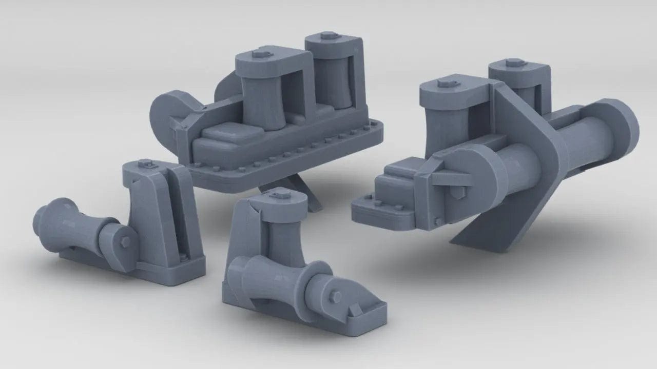 1/200 IJN Yamato Forward Paravane Rollers Set - distefan 3d print