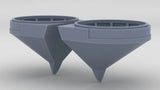 1/200 IJN Yamato Type 95 25mm Triple MG Tubs Set B (2pcs)