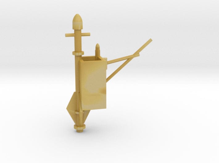 1/200 Richelieu structure aft deck 2 funnel, mast - distefan 3d print