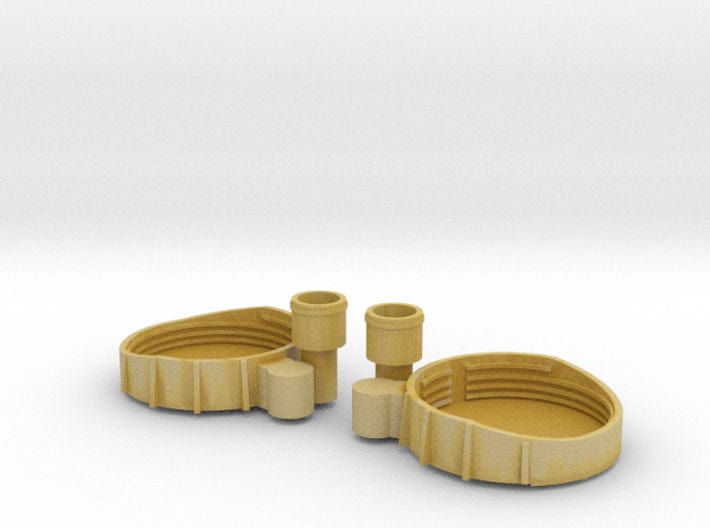 1/200 US Iowa deck 1 tubs for 40mm Bofors forward - distefan 3d print