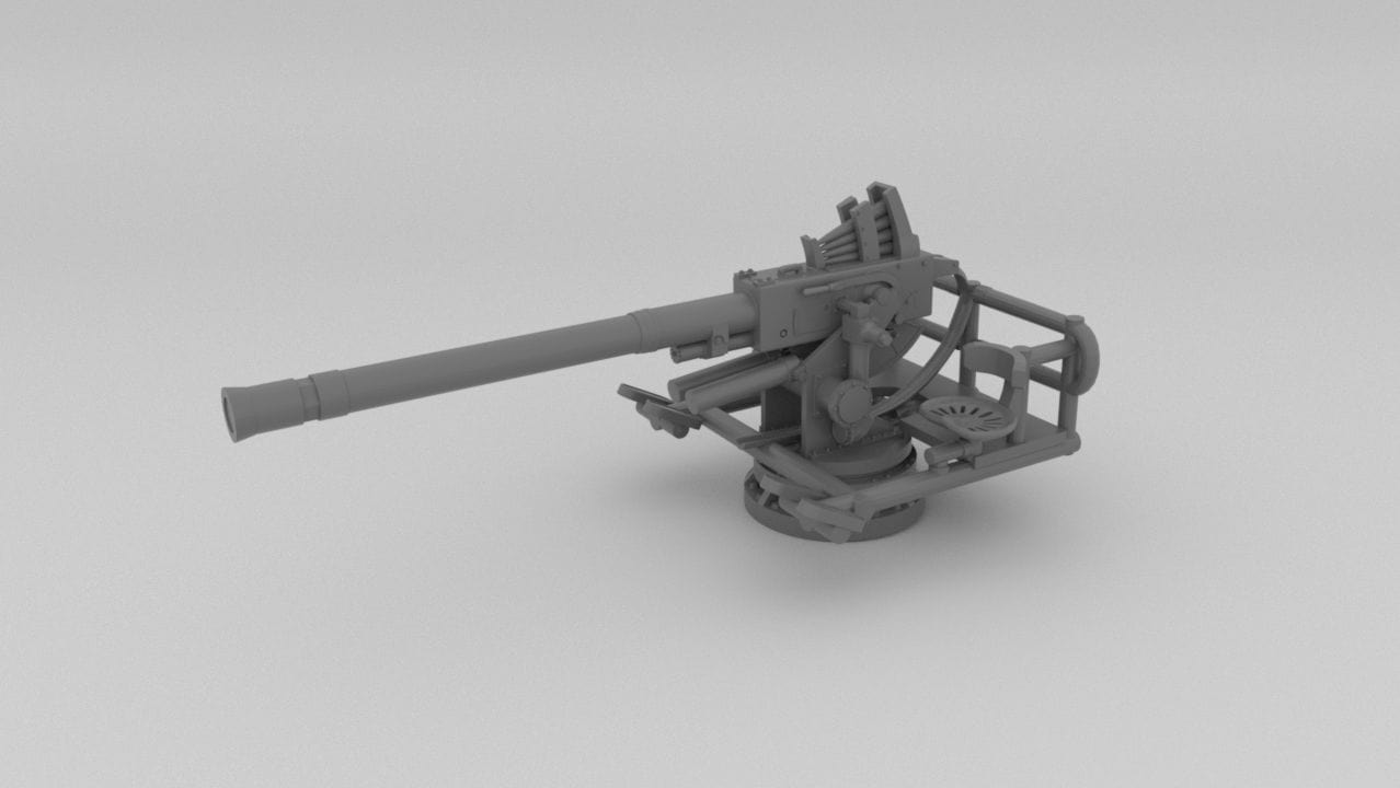 1/200 USN 40mm Single Bofors Resin3Dinteractive