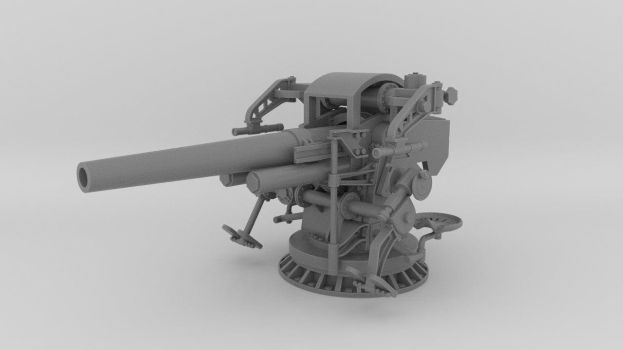 1/200 USN 5-Inch 25 Gun Deck Mount Mk40 - distefan 3d print