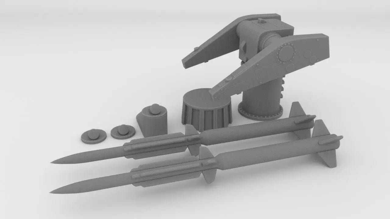 1/200 USN MK10 Terrier Missile Launcher Kit - distefan 3d print