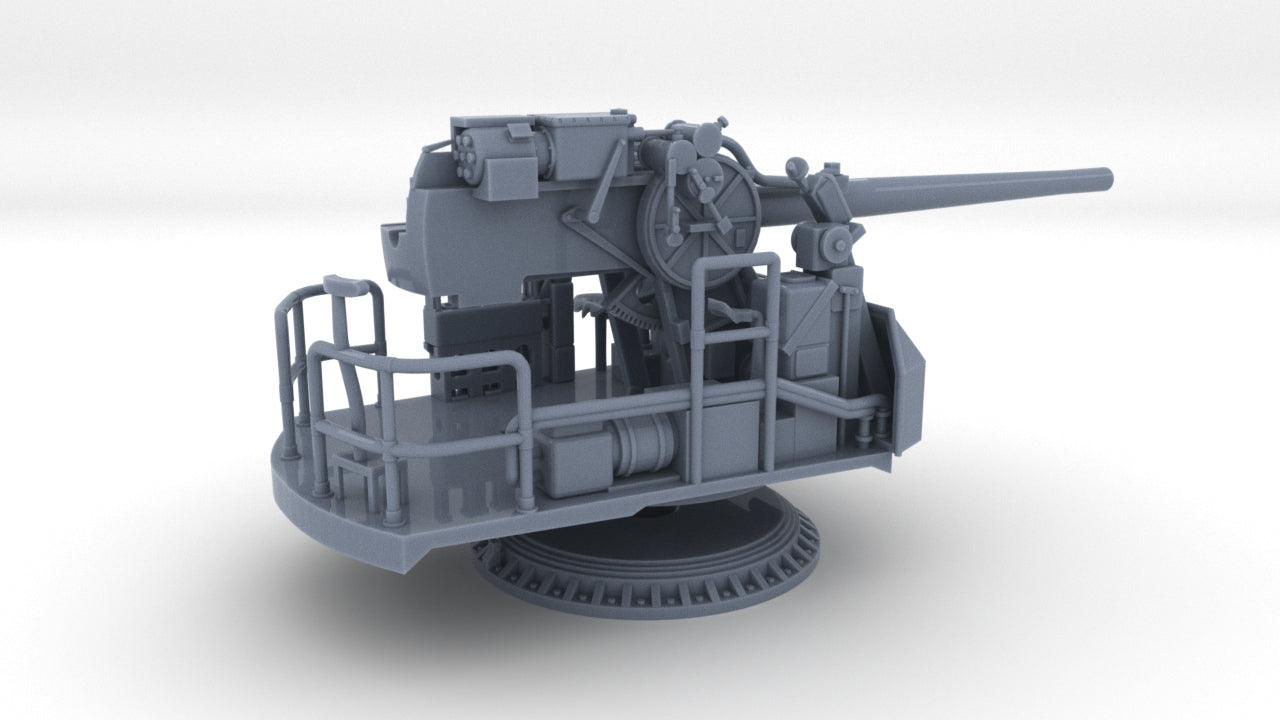 1/200 USN Single 5-inch (127 mm) 38 Cal. Gun - distefan 3d print