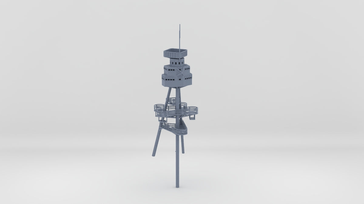 1/200 USS Arizona BB-39 Mainmast Aft Fighting Top - distefan 3d print