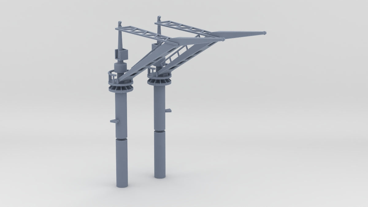 1/200 USS Arizona BB39 Boat Crane Sets (2pcs) - distefan 3d print