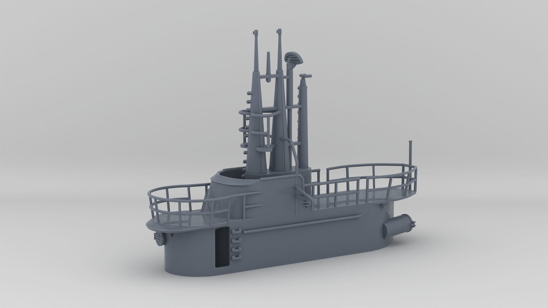 1/200 USS Balao Conning Tower - Resin3Dinteractive