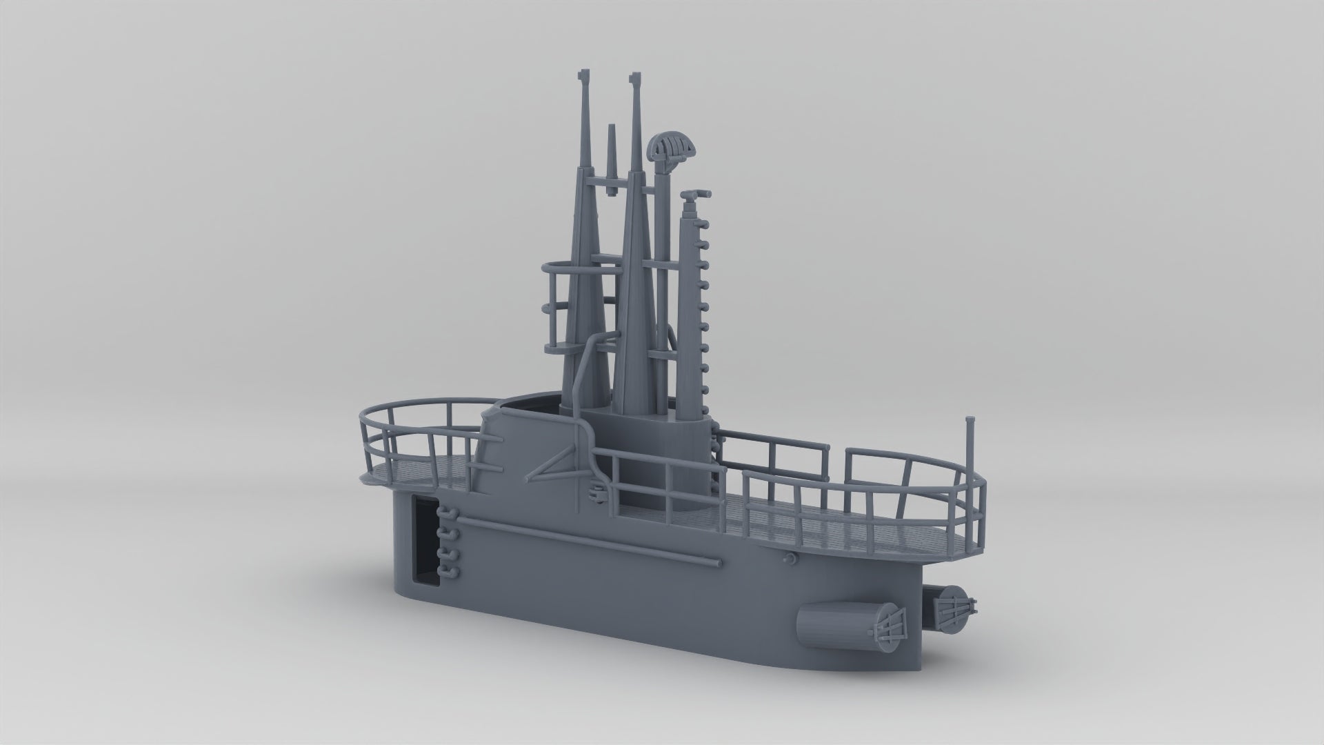 1/200 USS Balao Conning Tower - Resin3Dinteractive – alternate view