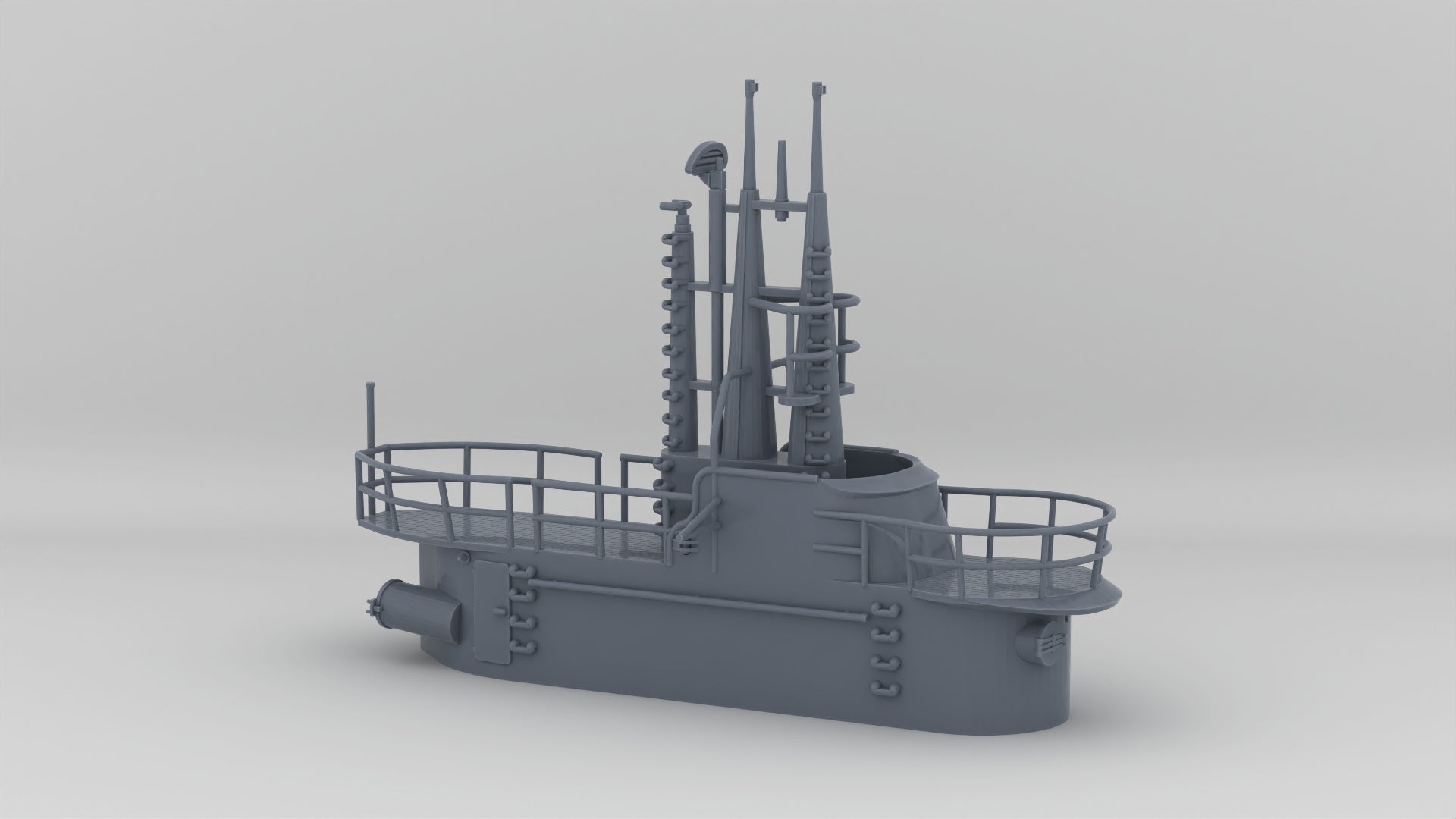 1/200 USS Balao Conning Tower - Resin3Dinteractive