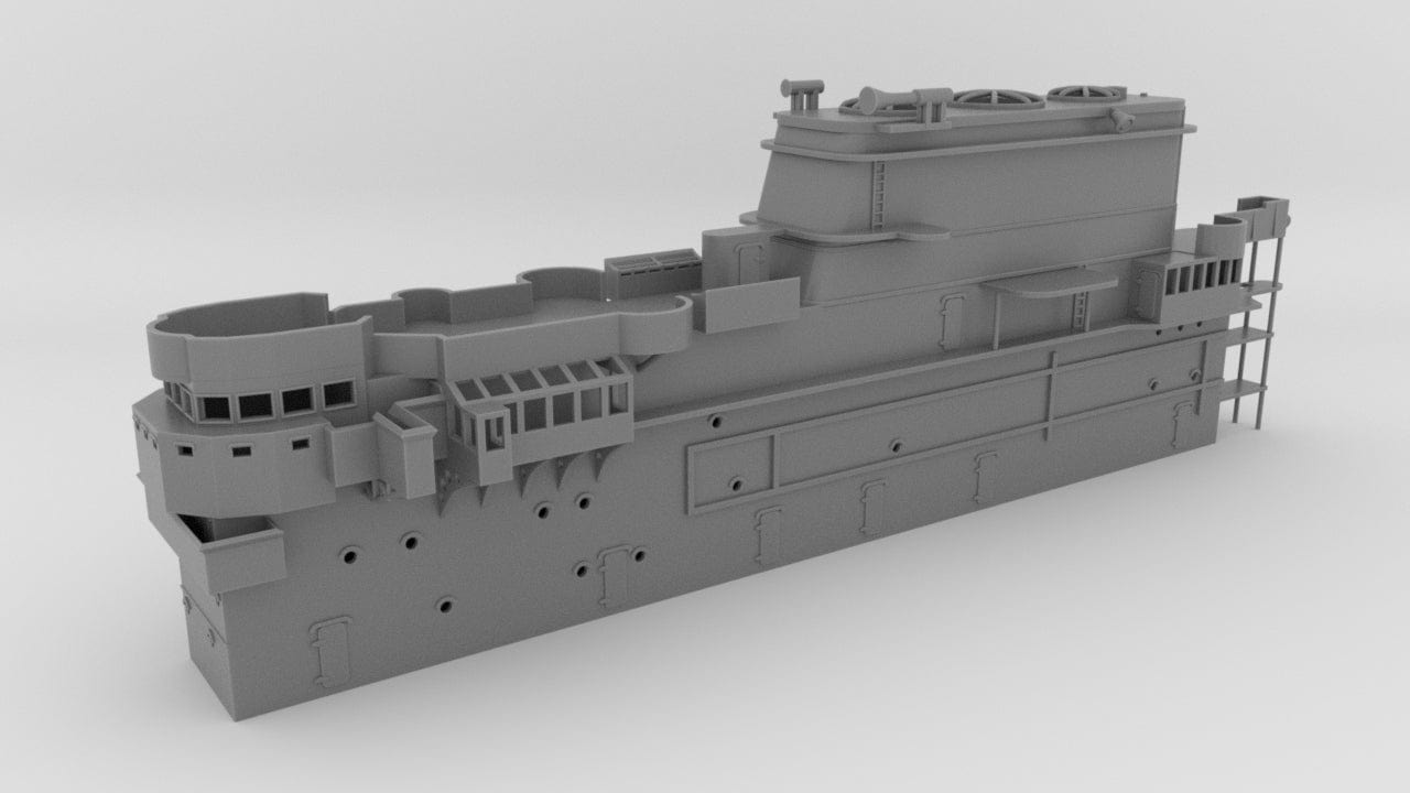 1/200 USS Enterprise (CV-6) Island Structure - distefan 3d print