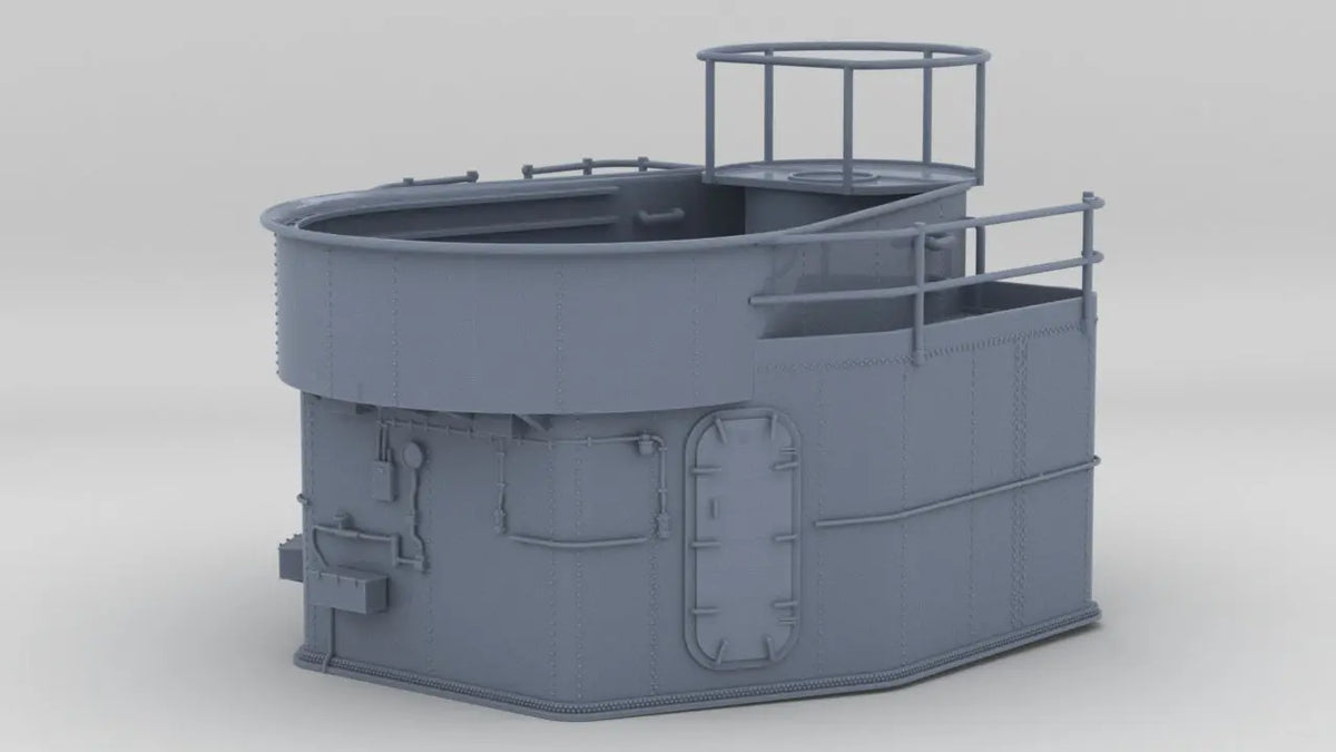 1/200 USS Fletcher Aft 40mm Tub Platform - distefan 3d print