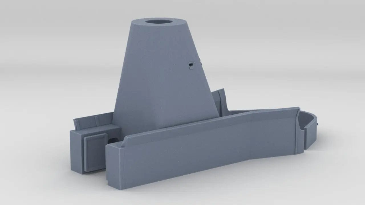 1/200 USS Iowa '84 Aft Deck 3 Rangefinder House - distefan 3d print