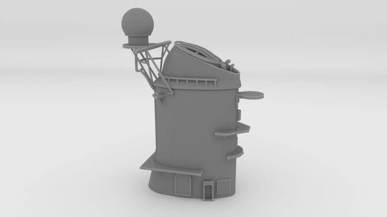 1/200 USS Iowa '84 Aft Funnel - distefan 3d print