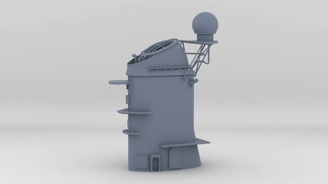 1/200 USS Iowa '84 Aft Funnel - distefan 3d print
