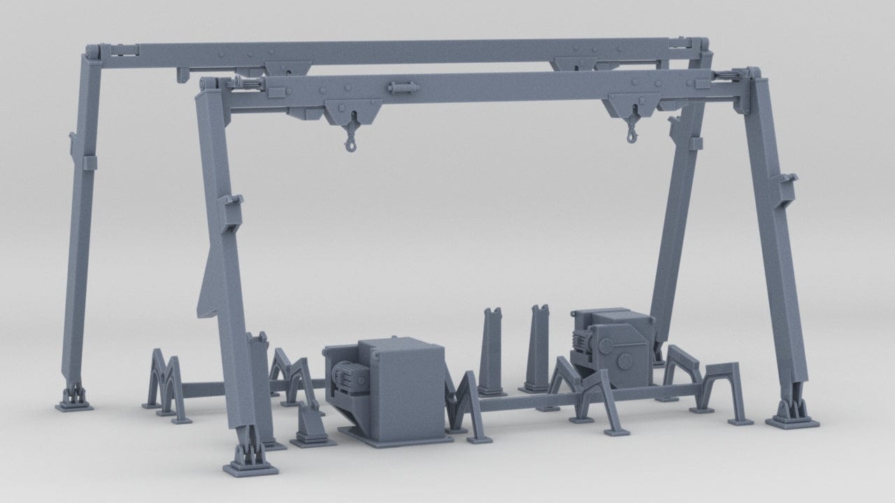 1/200 USS Iowa '84 Boat Davits Set - distefan 3d print