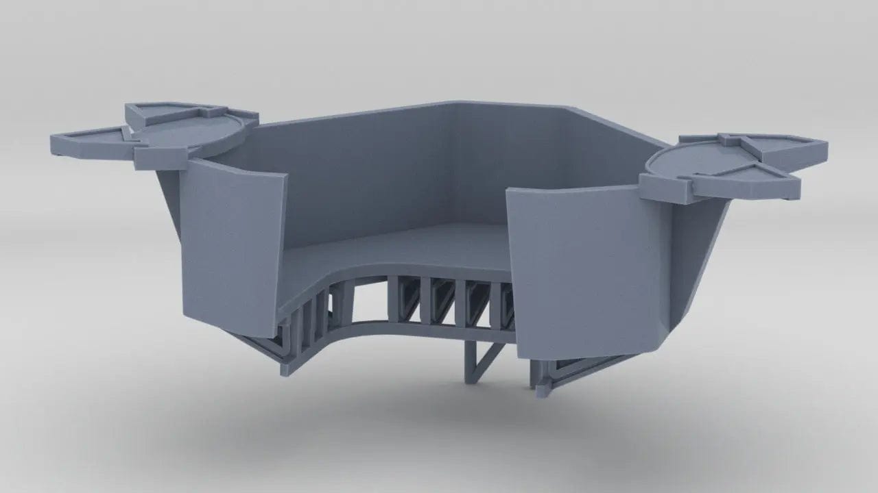 1/200 USS Iowa '84 Forward Deck 10 - distefan 3d print