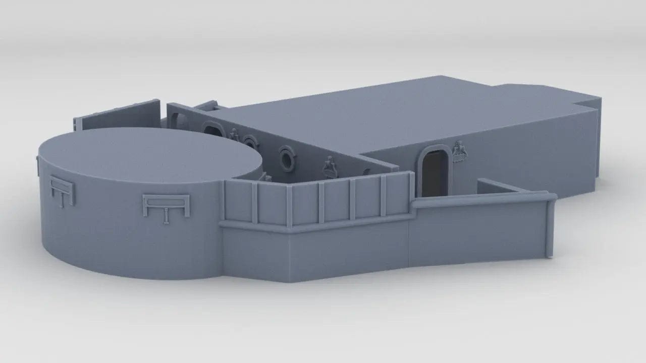 1/200 USS Iowa '84 Forward Deck 4 Bellow Bridge - distefan 3d print