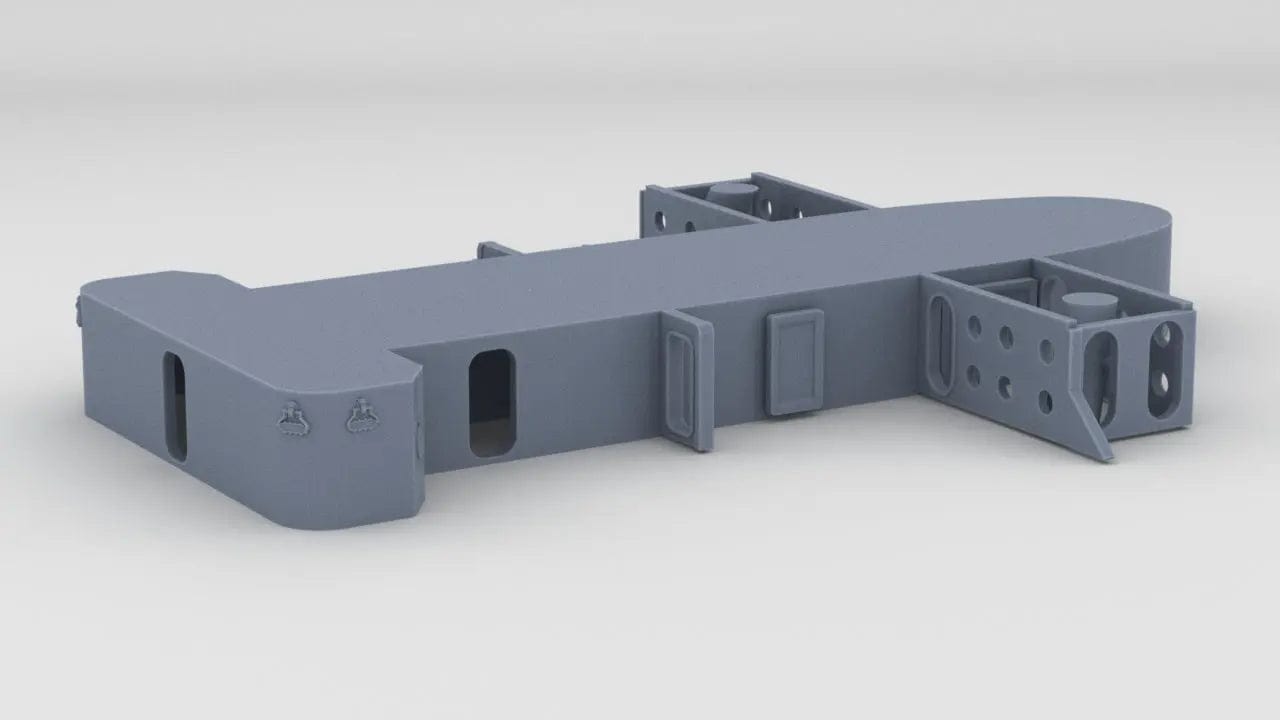1/200 USS Iowa '84 Forward Deck 4 (Below Funnel) - distefan 3d print