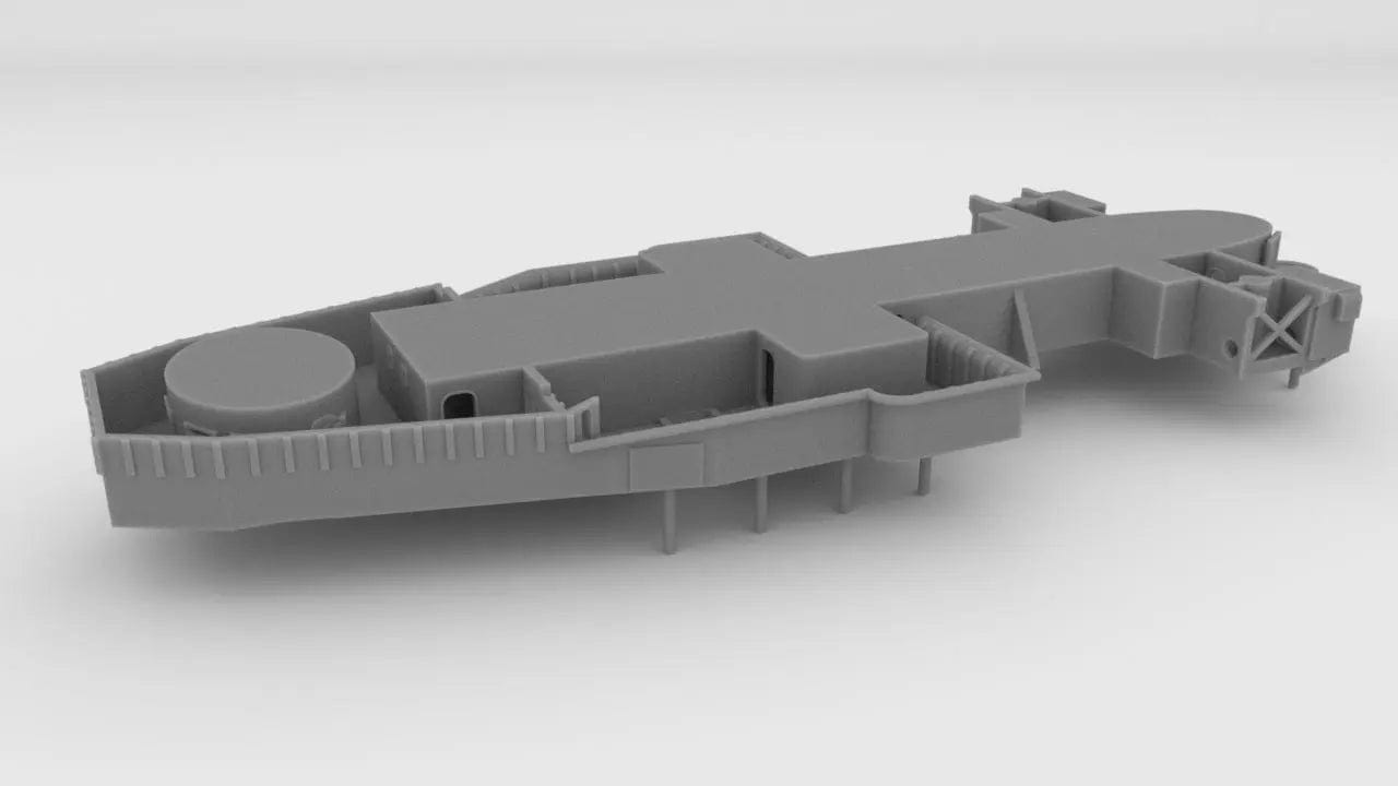 1/200 USS Iowa '84 Forward Deck 5 - distefan 3d print