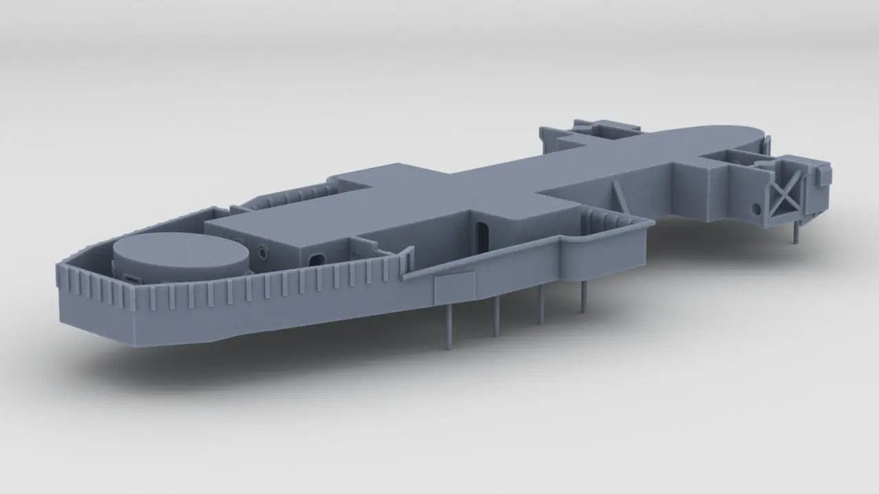 1/200 USS Iowa '84 Forward Deck 5 - distefan 3d print