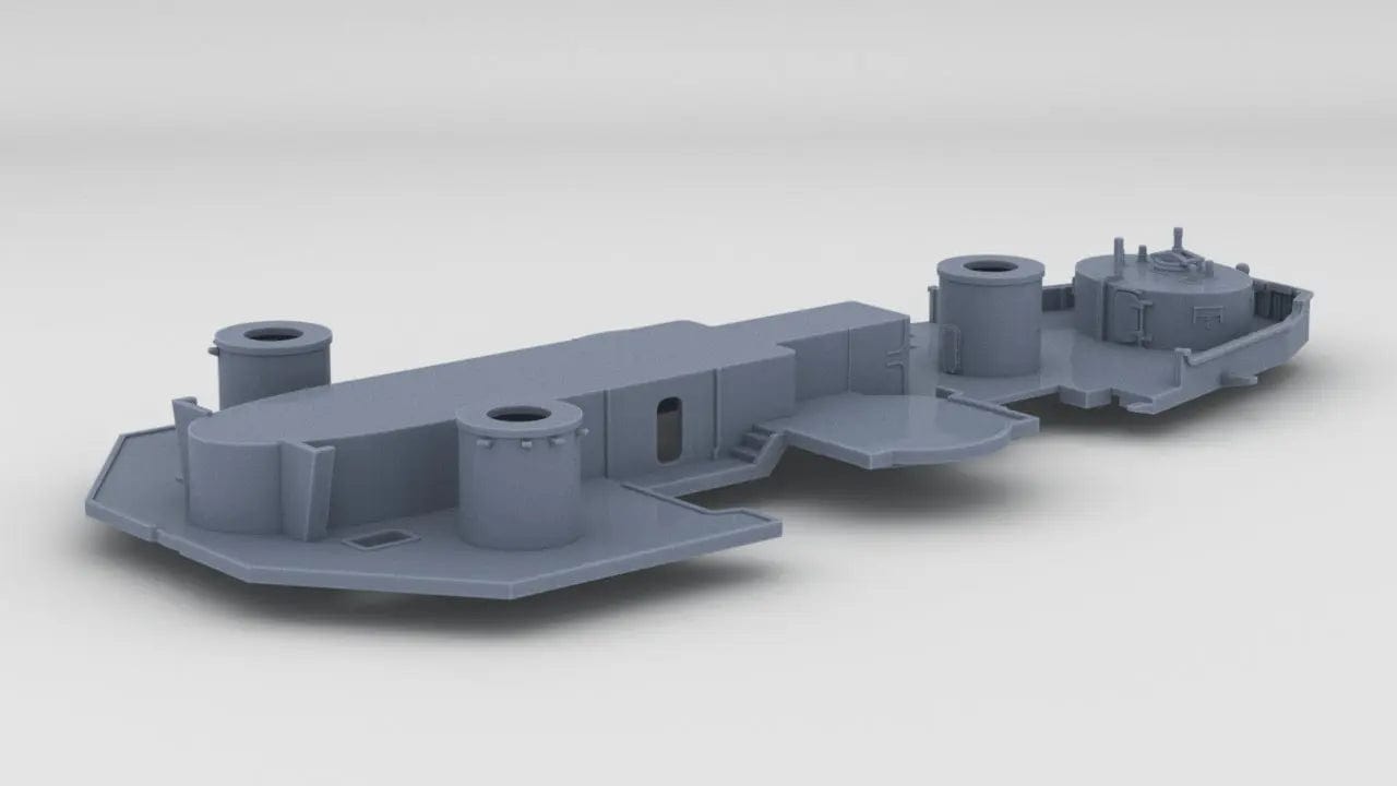 1/200 USS Iowa '84 Forward Deck 6 - distefan 3d print