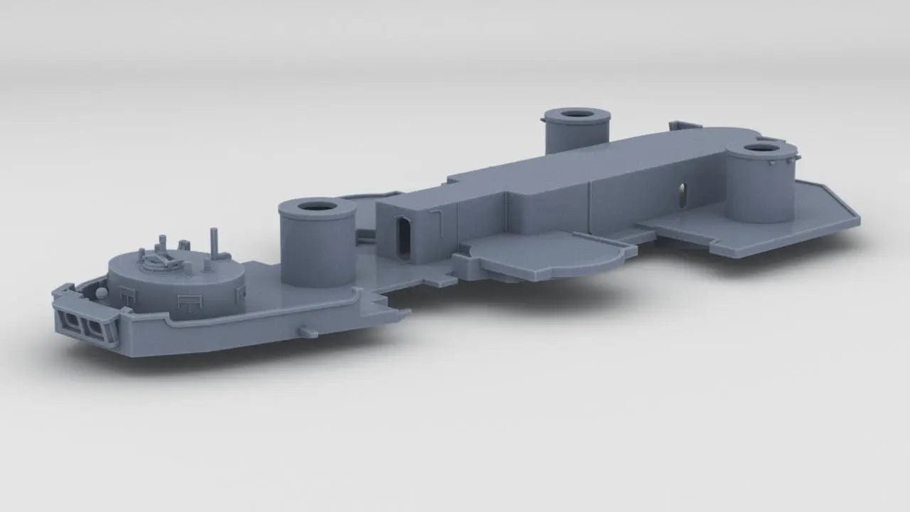 1/200 USS Iowa '84 Forward Deck 6 - distefan 3d print