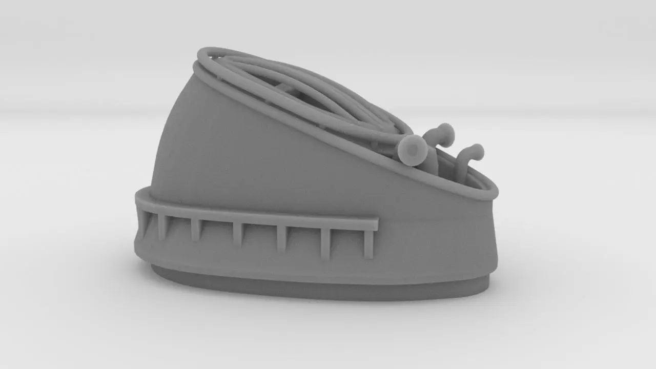 1/200 USS Iowa '84 Forward Deck 8 Funnel - distefan 3d print