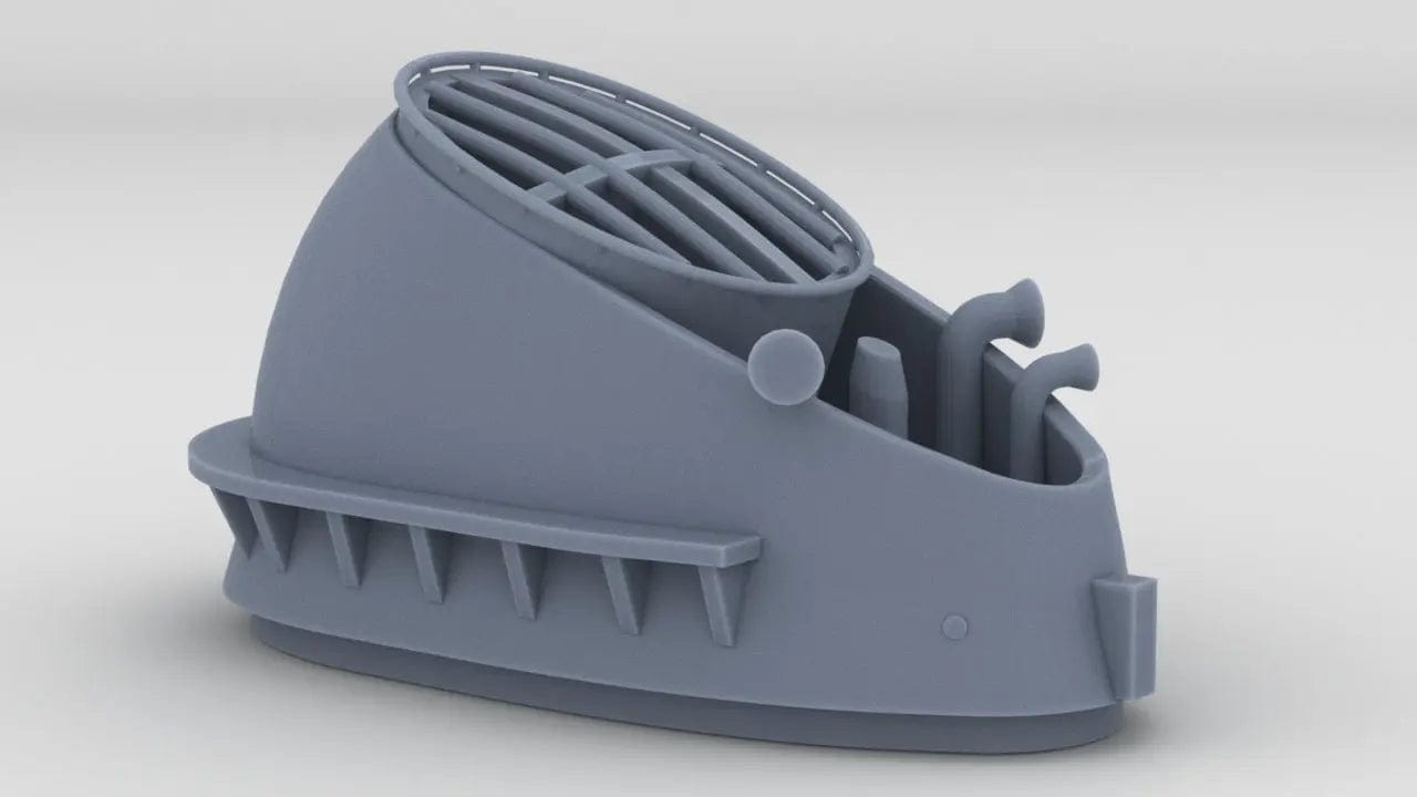 1/200 USS Iowa '84 Forward Deck 8 Funnel - distefan 3d print