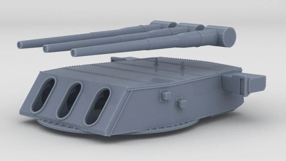 1/200 USS Iowa (BB-61) - 16 in (406 mm)/50 Cal Mk7 Turret A - distefan 3d print