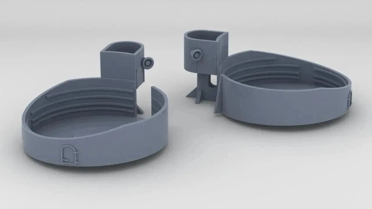 1/200 USS Iowa BB-61 40mm Quad Tub Forecastle Set - distefan 3d print