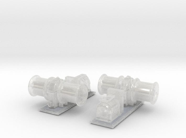 1/200 USS winch for battleship set 2pcs - distefan 3d print