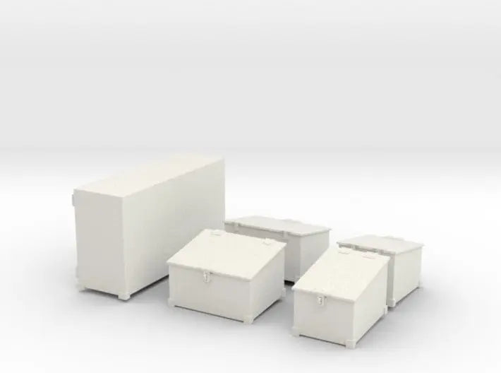 1/24 DKM Schnellboot amidship deck storage boxes set