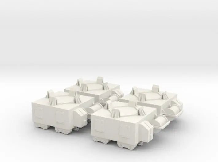 1/24 DKM naval mine carts set 4pcs - distefan 3d print