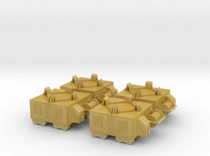 1/24 DKM naval mine carts set 4pcs - distefan 3d print