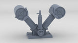 1/24 IJN "Y" Depth Charge Launchers (Loaded)