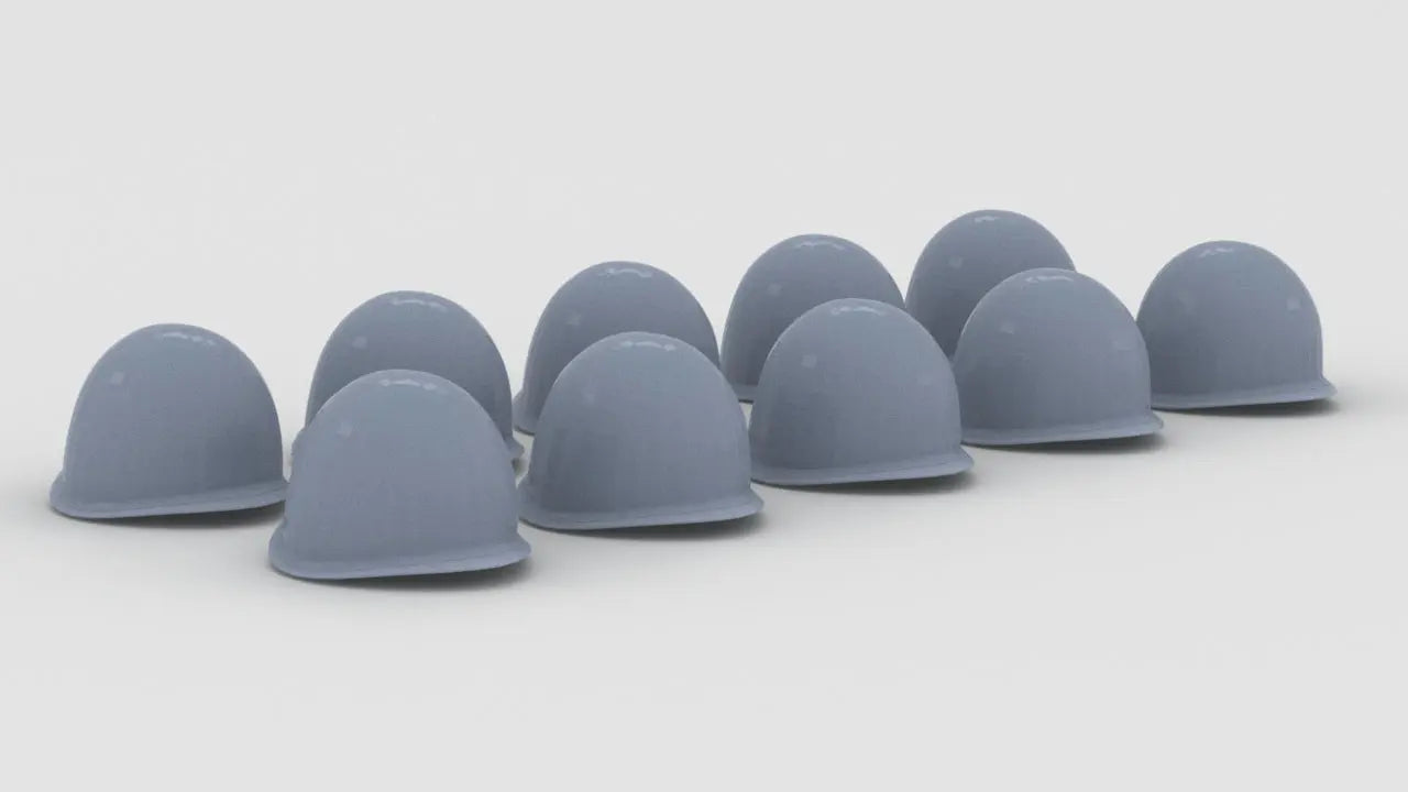 1/24 US M1 Helmet Set (10pcs) Resin3Dinteractive