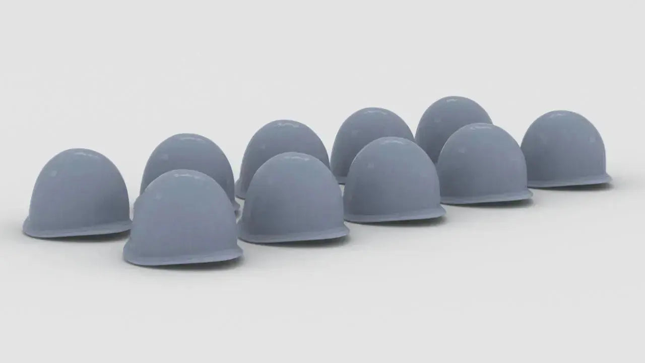 1/24 US M1 Helmet Set (10pcs) Resin3Dinteractive