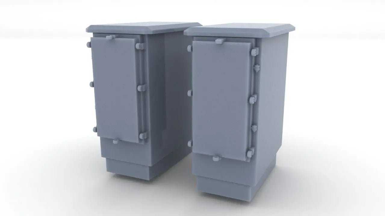 1/24 USN 3-Inch 50 Gun Ammo Lockers Set (2pcs) Resin3Dinteractive