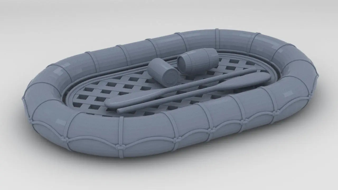 1/24 USN Life Raft Oval Set - distefan 3d print