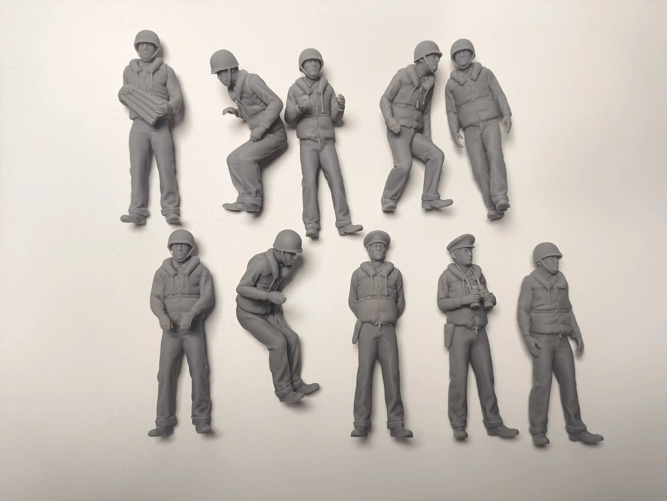 1/24 USN PT Boat 109 Crew Set (10pcs) 3dspro